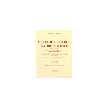 Dictionnaire historique du breton - Volume 2